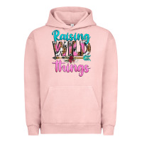 Pigment Salmon raising wild things Urban Hoodie - texasbilliewilder