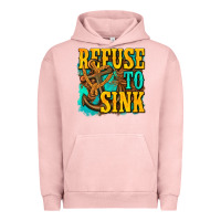 Pigment Salmon refuse to sink western Urban Hoodie - texasbilliewilder