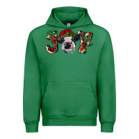 Emerald Christmas Joy Heifer Cow Urban Hoodie - RanaPortraitStore