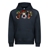 Navy Christmas Joy Heifer Cow Urban Hoodie - RanaPortraitStore