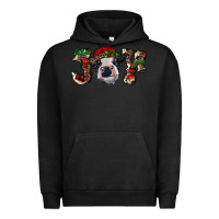 Pigment Black Christmas Joy Heifer Cow Urban Hoodie - RanaPortraitStore