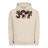 Pigment French Oak Christmas Joy Heifer Cow Urban Hoodie - RanaPortraitStore