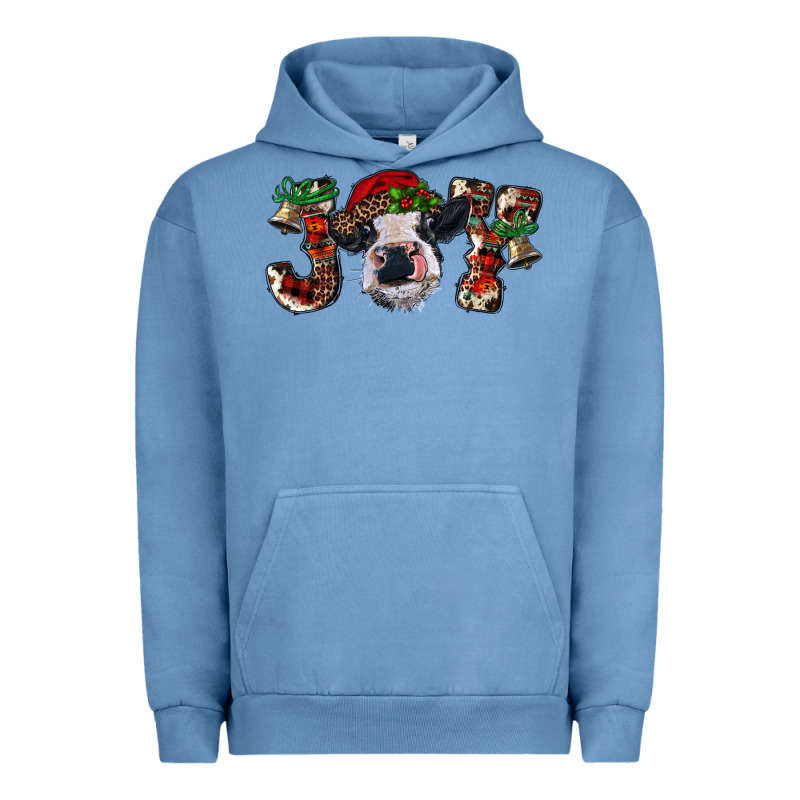 Christmas Joy Heifer Cow Urban Hoodie by RanaPortraitStore | Teevron