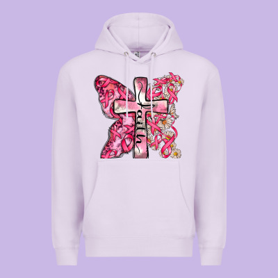 Faith Cancer Cross Premium Hoodie Designed By Zillion Design Studio