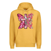 Mustard faith cancer cross Premium Hoodie - Zillion Design Studio