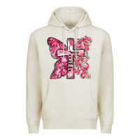 Oatmeal Heather faith cancer cross Premium Hoodie - Zillion Design Studio