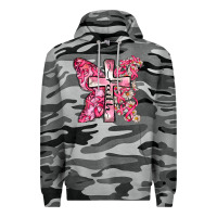 Slate Camo faith cancer cross Premium Hoodie - Zillion Design Studio