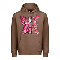 Chestnut faith cancer cross Premium Hoodie - Zillion Design Studio