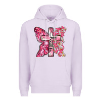 Lilac faith cancer cross Premium Hoodie - Zillion Design Studio