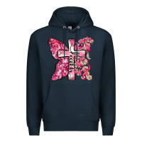 Navy faith cancer cross Premium Hoodie - Zillion Design Studio