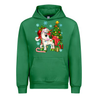 Emerald Christmas unicorn Urban Hoodie - Zillion Design Studio