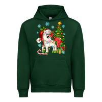 Forest Green Christmas unicorn Urban Hoodie - Zillion Design Studio