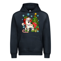 Navy Christmas unicorn Urban Hoodie - Zillion Design Studio