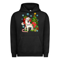 Pigment Black Christmas unicorn Urban Hoodie - Zillion Design Studio