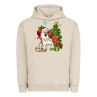 Pigment French Oak Christmas unicorn Urban Hoodie - Zillion Design Studio
