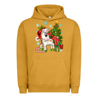 Pigment Peanut Butter Christmas unicorn Urban Hoodie - Zillion Design Studio