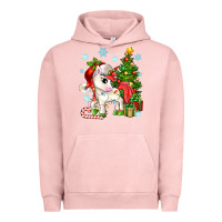 Pigment Salmon Christmas unicorn Urban Hoodie - Zillion Design Studio