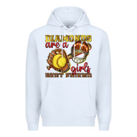 White diamonds are a girls best friend softball Premium Hoodie - texasbilliewilder