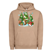 Pigment Burro christmas rabbits Urban Hoodie - Zillion Design Studio