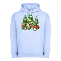 Pigment Grape Ice christmas rabbits Urban Hoodie - Zillion Design Studio