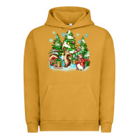 Pigment Peanut Butter christmas rabbits Urban Hoodie - Zillion Design Studio