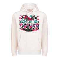 Pale Pink dibs on the driver Premium Hoodie - texasbilliewilder