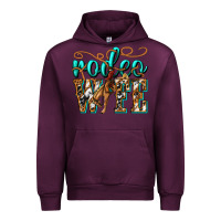 Mauve Wine rodeo wife western Urban Hoodie - texasbilliewilder