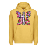 Antique Gold faith butterfly cross Premium Hoodie - Zillion Design Studio