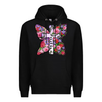 Black faith butterfly cross Premium Hoodie - Zillion Design Studio