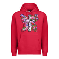Cardinal faith butterfly cross Premium Hoodie - Zillion Design Studio