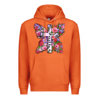 Carrot faith butterfly cross Premium Hoodie - Zillion Design Studio
