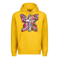 Lemon faith butterfly cross Premium Hoodie - Zillion Design Studio