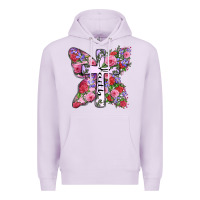 Lilac faith butterfly cross Premium Hoodie - Zillion Design Studio