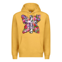 Mustard faith butterfly cross Premium Hoodie - Zillion Design Studio