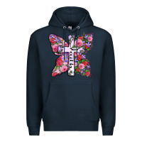 Navy faith butterfly cross Premium Hoodie - Zillion Design Studio