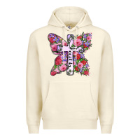 Sandshell faith butterfly cross Premium Hoodie - Zillion Design Studio