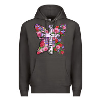 Smoke faith butterfly cross Premium Hoodie - Zillion Design Studio