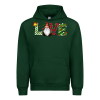 Forest Green Christmas Love Gnome Urban Hoodie - RanaPortraitStore