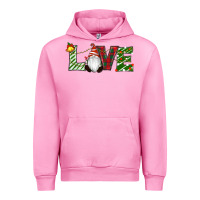 Fuchsia Pink Christmas Love Gnome Urban Hoodie - RanaPortraitStore
