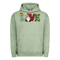 Pigment Oil Green Christmas Love Gnome Urban Hoodie - RanaPortraitStore