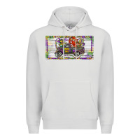 Dove Grey Mardi Gras Truck And Fleur De Lis Crawfish Premium Hoodie - RanaPortraitStore