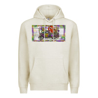 Oatmeal Heather Mardi Gras Truck And Fleur De Lis Crawfish Premium Hoodie - RanaPortraitStore