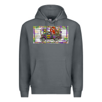 Rock Mardi Gras Truck And Fleur De Lis Crawfish Premium Hoodie - RanaPortraitStore