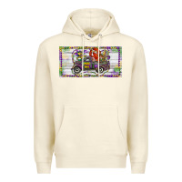 Sandshell Mardi Gras Truck And Fleur De Lis Crawfish Premium Hoodie - RanaPortraitStore