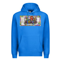 Mardi Gras Truck And Fleur De Lis Crawfish Premium Hoodie | Teevron