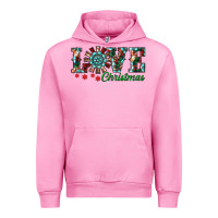 Fuchsia Pink Christmas Love Windmill Urban Hoodie - RanaPortraitStore