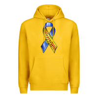 Lemon down syndrome ribbon softball Premium Hoodie - texasbilliewilder