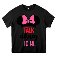 Black Minnie Mouse Heavy Core Tee - CowhideDigitalArt
