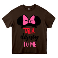 Chocolate Brown Minnie Mouse Heavy Core Tee - CowhideDigitalArt