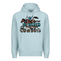 Blue Mist the world needs more cowboys Premium Hoodie - Zillion Design Studio
